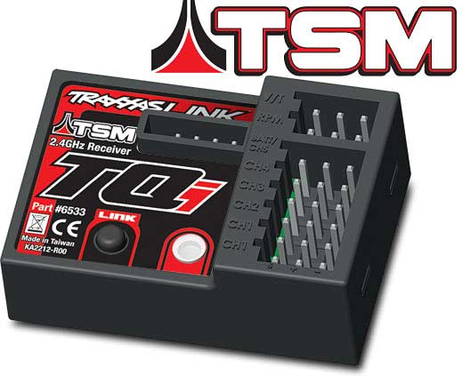Receiver, micro, TQi 2.4GHz with telemetry & TSM (5-channel)